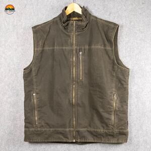 KUHL Patina Green Vest Born In The Mountains Hiking Gorpcore Outdoor Men's 2XL